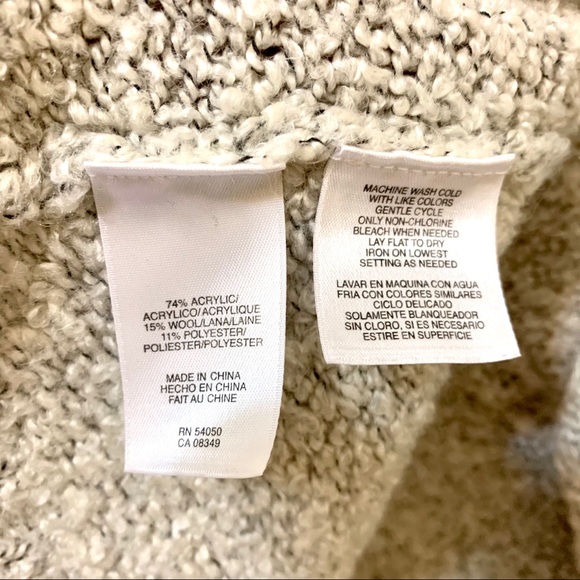 Evan Picone Sweater/Blazer Wool Blend Light Grey - Picture 7 of 8